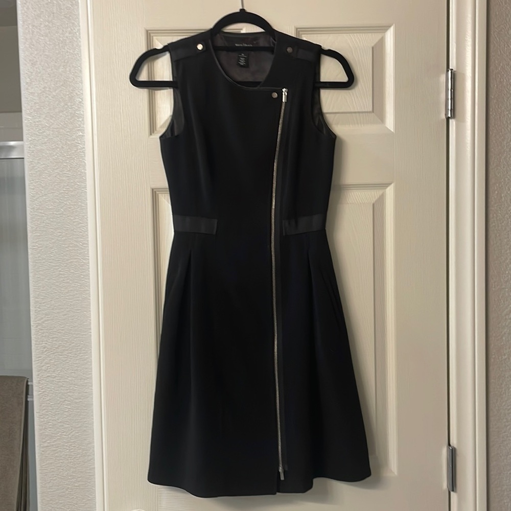 White House Black Market black flare dress